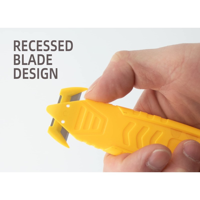 T TOVIA Safety Box Cutter Knife of Recessed Concealed Stainless