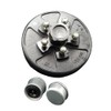 Pre-Greased Hub Drum Kit, 3.5K, 5 x 4.5, 1/2" Studs