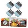 LABRIMP Stainless Steel Finger Style Carrot Potato Peeler 4pcs Set