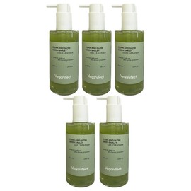 Vegan Effect Clean & Glow Green Barley Gel Cleanser 205ml 5 Pieces / Circle / 비건이펙트 클린 앤 글로우 청보리 젤 클렌저 205ml 5개  써클