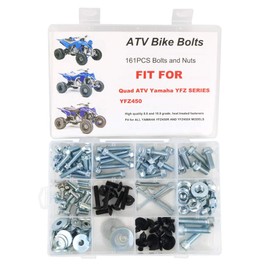 Xitomer 121 PCS Bolts Kit Fit for YFZ450R YFZ50X ATV Body Bolt Kit Plastics Engine Body Frame Exhaust Fasteners Bolts Kit, Body Plastic Fenders Frame Kits Engine