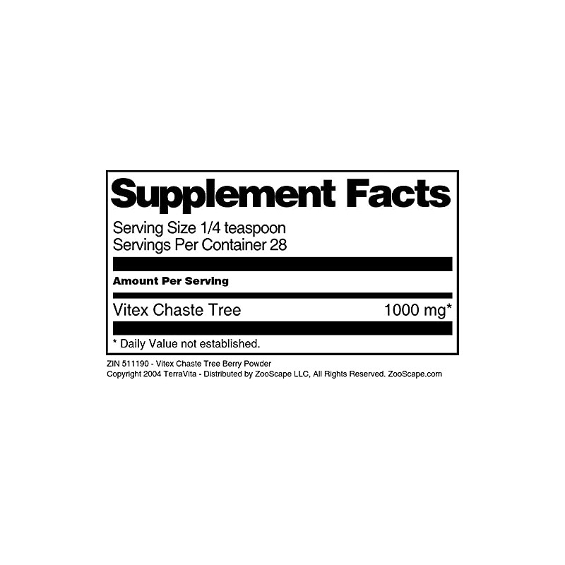 Vitex Chaste Tree Berry Powder (1 oz, ZIN: 511190)