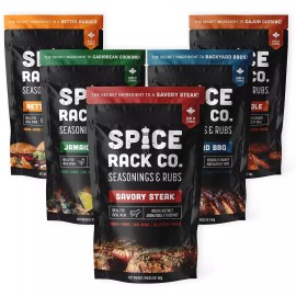 Spice Rack Co. BBQ Spices And Rubs Gift Set - Spice Rack Co Rub Sets, Grill...