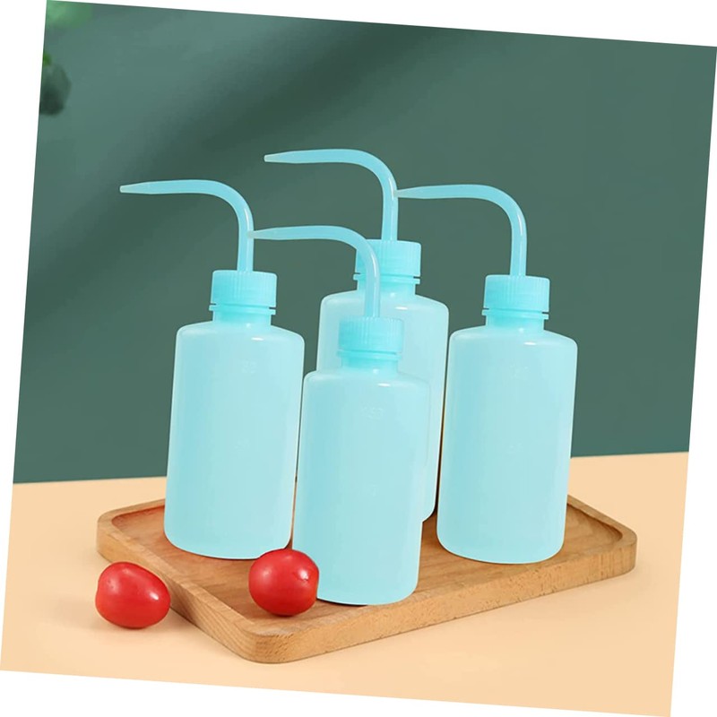 CIYODO Elegant Curved Nozzle 250ml Plastic Squeeze Bottle for Eyelash