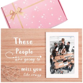These People Are Going to Miss You Like Crazy,Best Colleague Going Away Photo Frame Gift,Retirement Gift,College Going Away Gift from Family, End of Year Class Group Teacher Gift