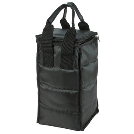 Bolsa de vino con 2 bolsillos para botellas, atractiva bolsa de vino con acolchado externo grueso, cremallera y asas fáciles de transportar. La bolsa de vino es perfecta para viajes, picnics o un día en la playa.