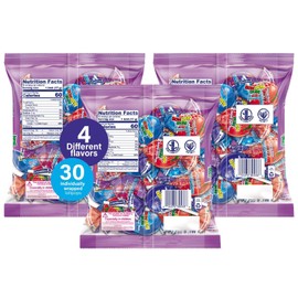 Colombina 30 Count Bubblegum Lollipops Variety Pack Gluten Free Party Favors 3 Pack