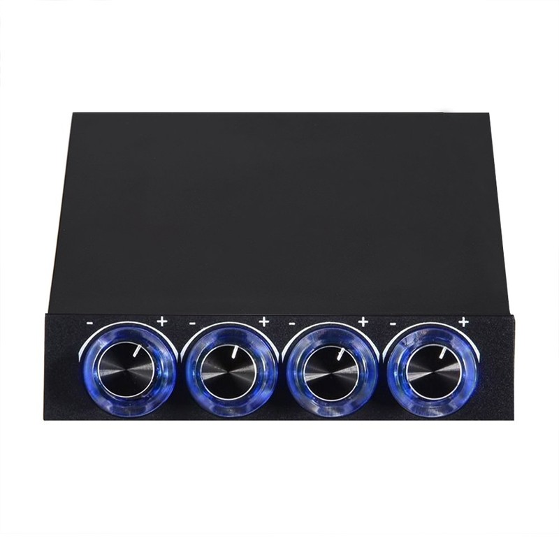 PC Fan Speed Controller 4 Channel Heatsink Controller for Computer