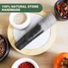 Black Granite Pestle,Pestle Only, Natural Stone Spice Grinder & Muddler,