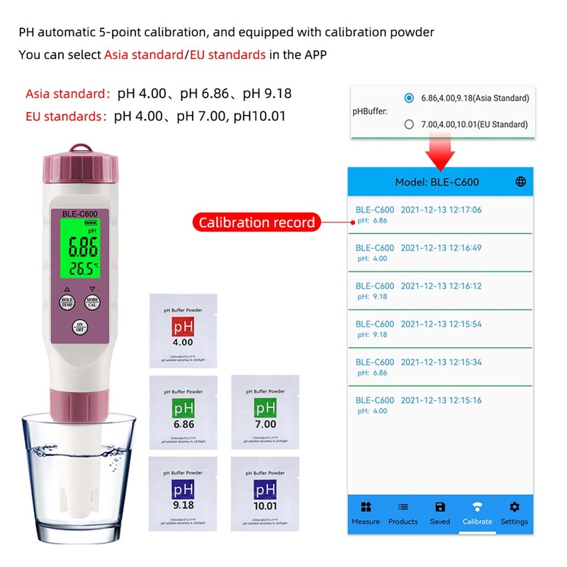 BLE C600 Digital Meter and Water Test Kit, Water Quality