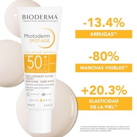 BIODERMA, Protector Solar, Photoderm Spot Age, FPS50+, Reducción de Manchas y Arrugas, 40ML