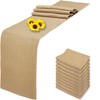 Wlirantim 10 Pack 12 x 90 Inch Natural Burlap Table