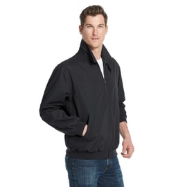 Weatherproof Original Mens Golf Jacket (Mens Windbreaker) Classic Mens Light Jacket Black (S)