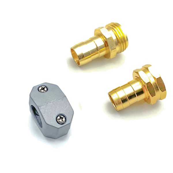 YEOAUM Garden Hose Repair Kit, Aluminum Repair Fittings with Zinc