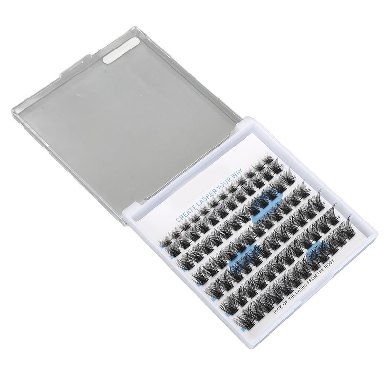 84 Clusters Individual Eyelash Extensions 8/10/12/14/16mm D Curl Fluffy Eyelash