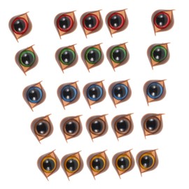 BESPORTBLE 50PCS Double Eyelid Plastic Safety Eyes with Washers for Crochet Dolls DIY Craft Supplies for Stuffed Animals Plush Replacement Eyes