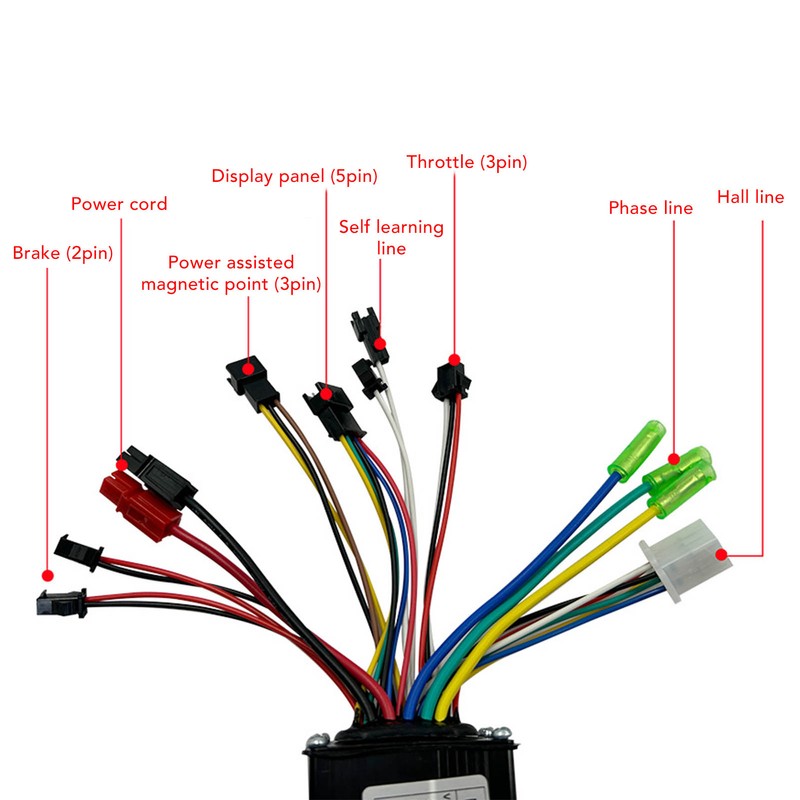 DC 36V 48V 17A Electric Bike Controller With Waterproof EN06