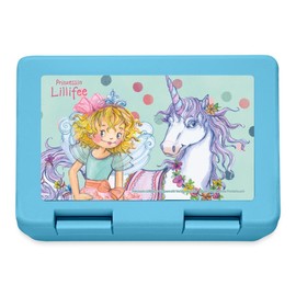 Spreadshirt Prinzessin Lillifee Design Lillifee with Rosalie Lunch Box, One Size, Sapphire Blue
