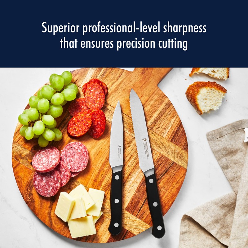 HENCKELS Solution Razor-Sharp 4-inch Compact Chef Knife, German Engineered Informed