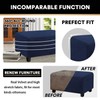 PrinceDeco Real Velvet Plush Ottoman Cover Soft Rectangle Folding Storage