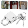Operitacx Stainless Steel Luggage Lock Rust Small Padlock with Key