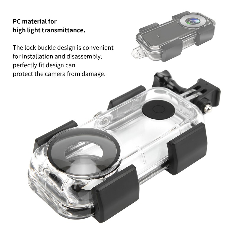 40m/131ft Waterproof Housing Case for Insta360 ONE X2 Camera Protective