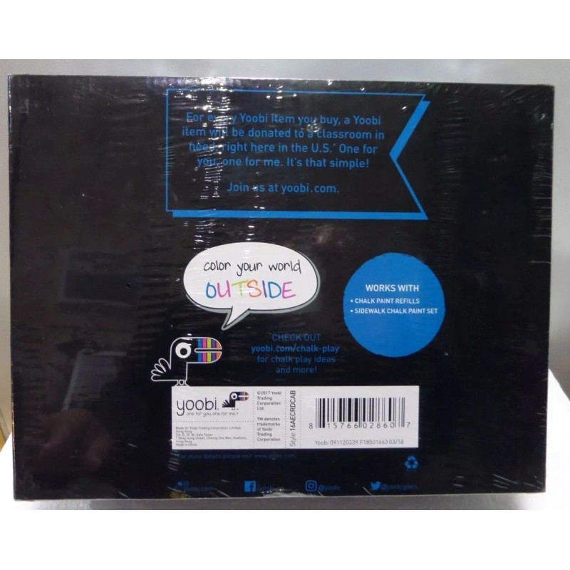 Yoobi 10 Pack Emoji Chalk Paint Stamps