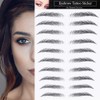 Yesallwas 9 Sheet 87 Pairs Eyebrow Tattoo Black Brown Tattoo
