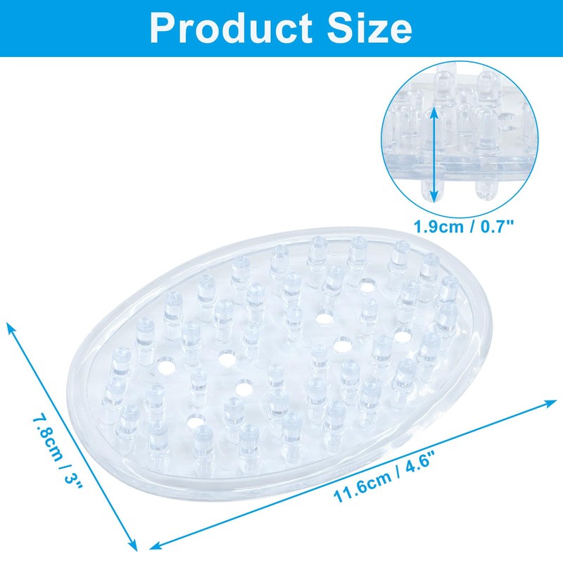 LifCratms 2 Pieces Plastic Soap Dish