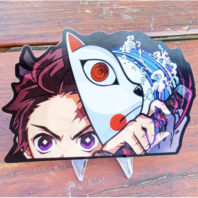 Demon Slayer Nezuko and Tanjiro Anime 3D Lenticular Motion Car