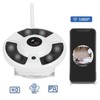 IP Fisheye Camera 360 Panoramic Surveillance IR Wifi 1080P 110‑240V