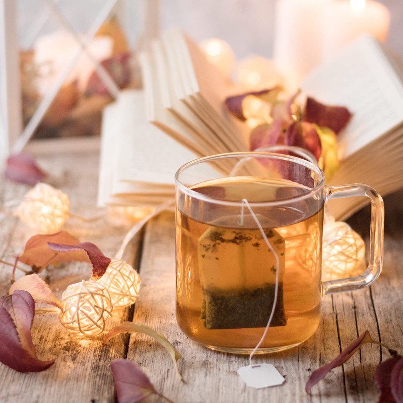 200PCS Disposable Tea Filter Bags, Carehabi Empty with Drawstring, for