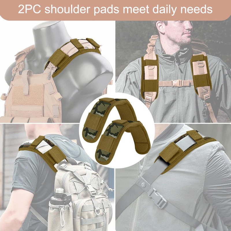 2 Pack Universal Shoulder Pads with Ultra Thick Cushion for