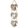 Chic & Shabby Triple Wooden Hanging Heart Photo Frame