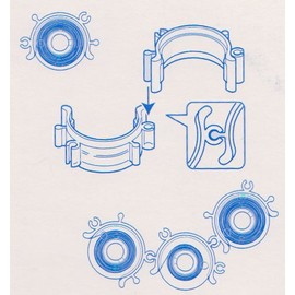 Brother 10 Bobbins and bobbin Clips Set BCL