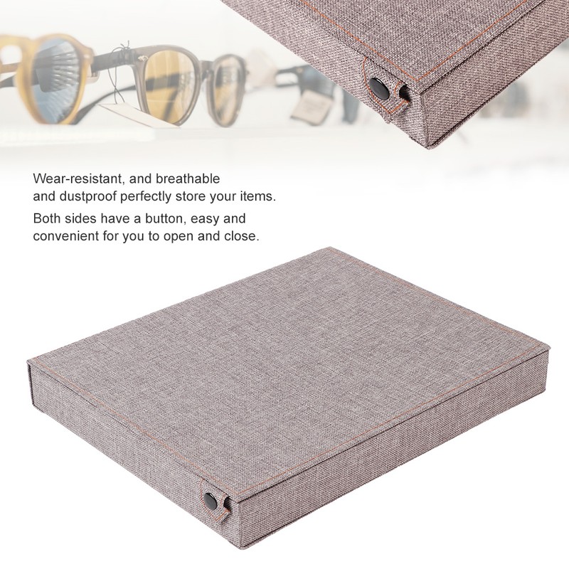 8 Slots Glasses Storage Sunglasses Display Jewelry Container Case Organizer