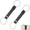 NXPpiULeh 2 Pcs Elastic Luggage Straps, Universal Fit, Black, Rubber,