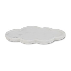Cruiser’s Caché | 11” Natural Marble Tray | White Calacatta Marble Tray for Vanity, Kitchen, and Bathroom Counter