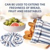 3Pack Reusable Bread Bags for Homemade bread -Plastic Lined- Linen