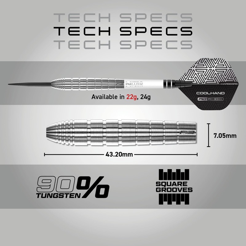 RED DRAGON Luke Humphries TX1 22 Gram Premium Tungsten Darts