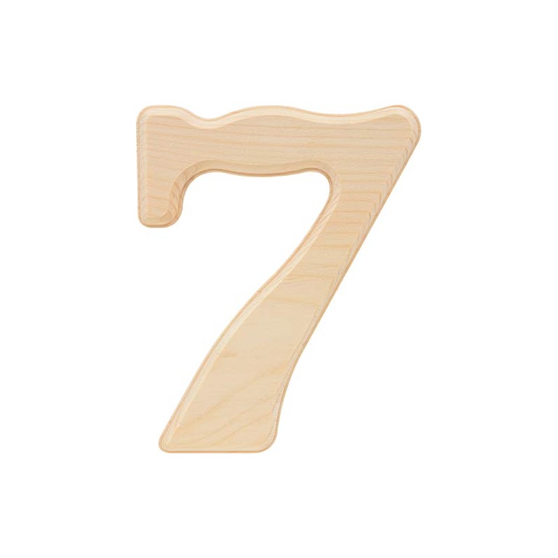 Hillman 847328 Pine House Number 7, 6.5-Inch Wood