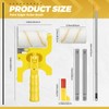 Leumoi 22 Paint Edger Kit Handheld Paint Edger Roller Brush