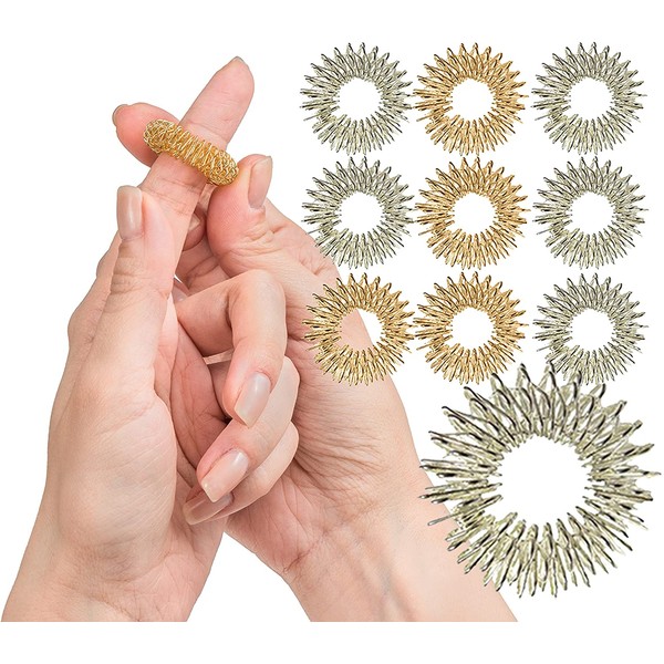Spiky Sensory Finger Rings (Pack of 10) - Great Spikey