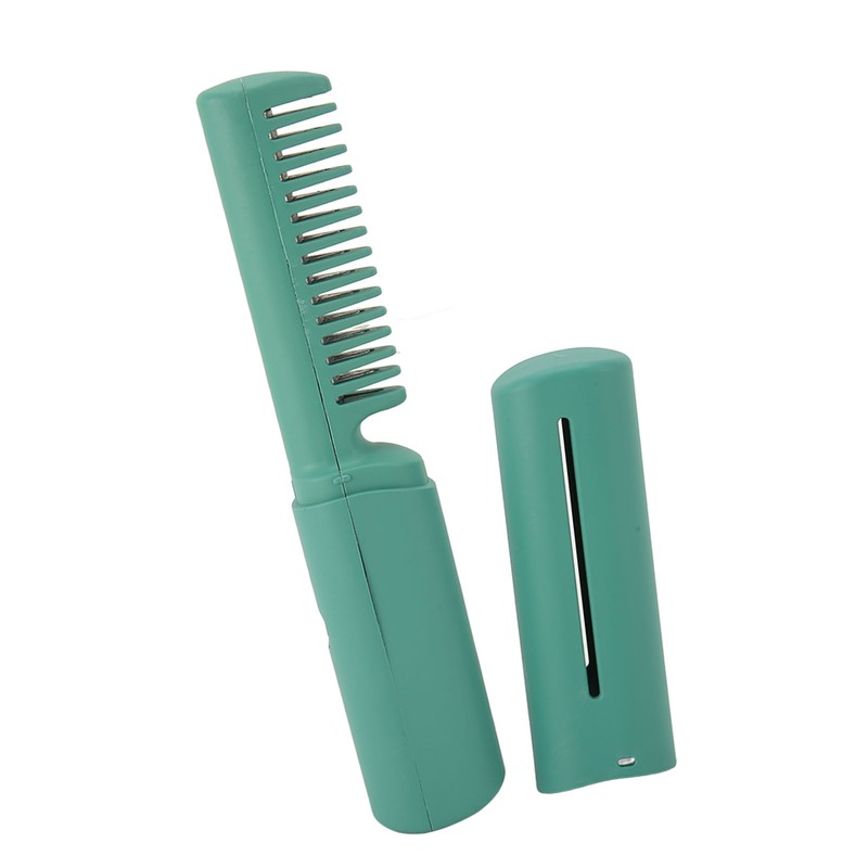 Mini Hair Straightener Brush Wireless Portable Ergonomic Handle Fast Warming