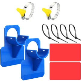 SIGANDG 2 Pieces Swimming Pool Hose Holder Accessories with Puncture, Tear and Pull Protection, Suitable for Swimming Pool Pipes Under 30-38mm (Blue)
