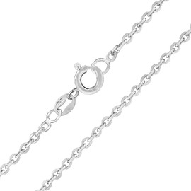 Designer Inspirations Boutique 20" Inch Sterling Silver 2 mm Thick Open Cable Chain Necklace for Women Men Unisex - Trace/Fine Silver Chain - Weight: 2.4 Grams. SKO40