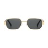 YAMEIZE Retro Hexagon Metal Frame Sunglasses - for Women Men