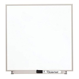 Quartet Matrix Modular Magnetic Whiteboard, 16" x 16", Includes Tray and Marker, Silver Aluminum Frame (M1616), White/Silver