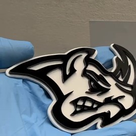 UsaStandard Hornet Car Badges Set of 2 Angry BEE Car Emblem Fender Black &amp; White, Aggressive