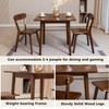 DELAVIN 29.5" Solid Wood Dining Table, Modern Small Dining Table,